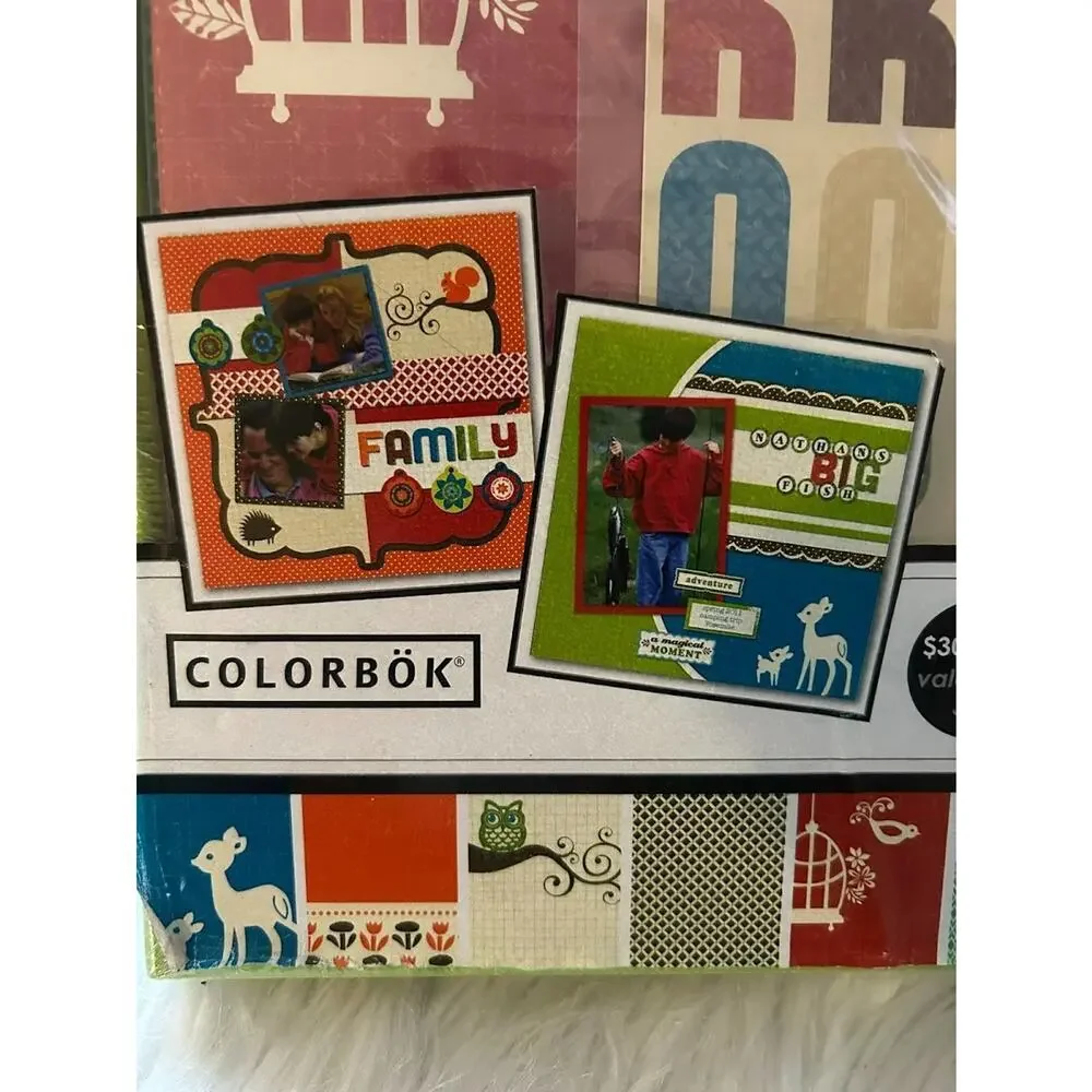 Colorbok Scrapbook Photo Complete Album Kit 12 X 12 Stickers Paper Page NEW GIFT - Picture 2 of 5
